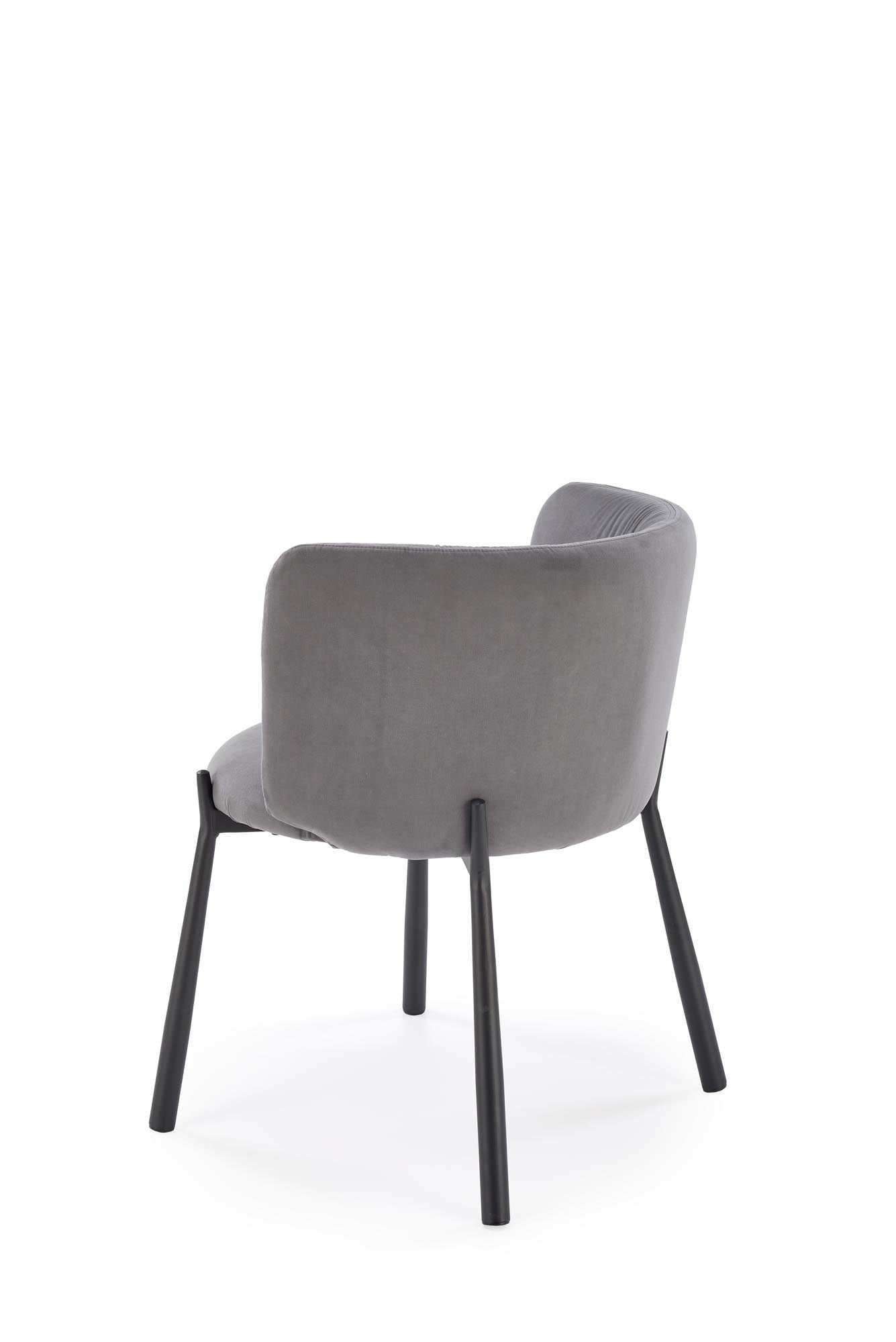 Sedia da pranzo in velluto K531 Grigio (4)