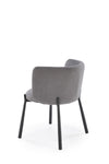 Sedia da pranzo in velluto K531 Grigio (4)