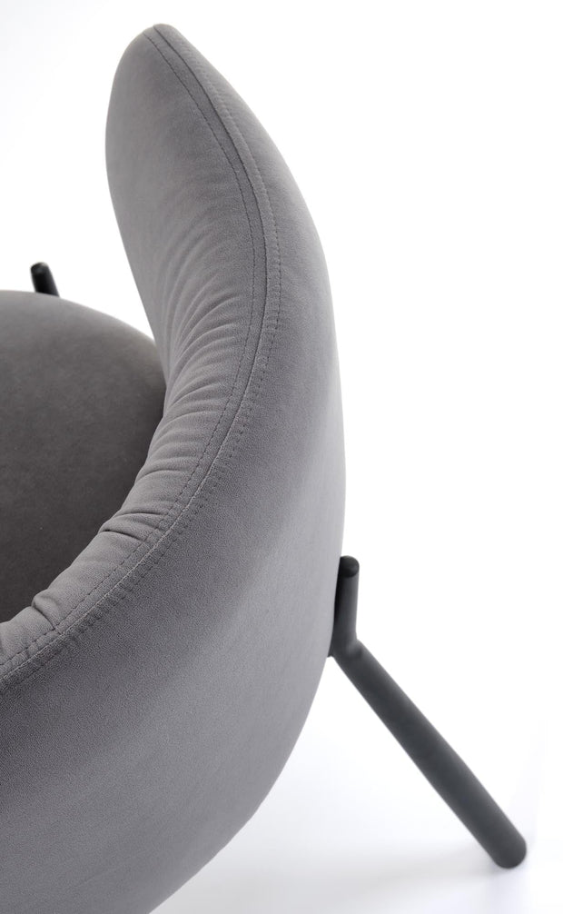 Sedia da pranzo in velluto K531 Grigio (6)