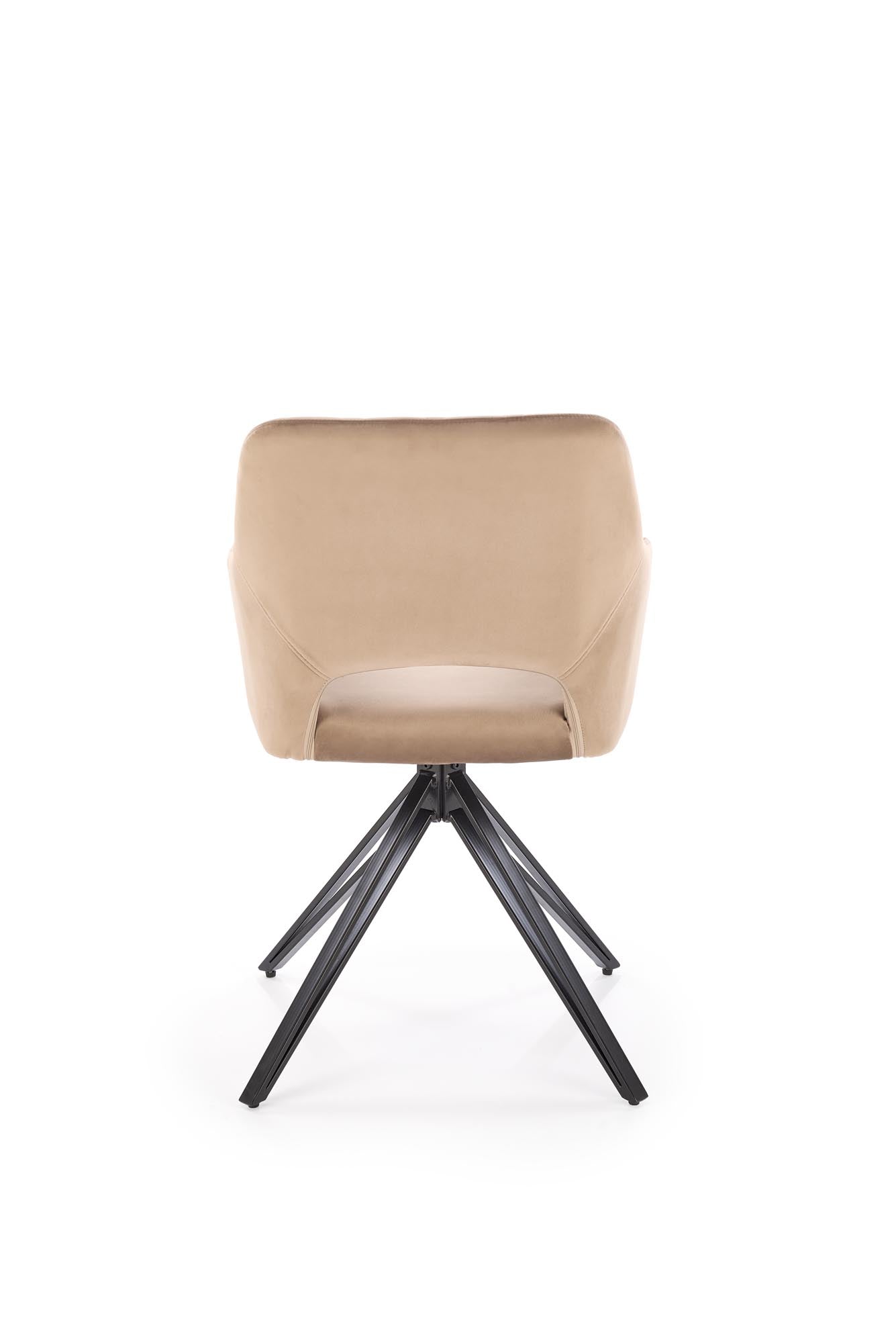 Sedia da pranzo in velluto K535 Beige (2)