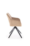 Sedia da pranzo in velluto K535 Beige (3)