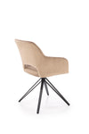 Sedia da pranzo in velluto K535 Beige (5)