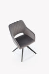 Sedia da pranzo in velluto K535 Grigio (1)