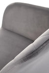 Sedia da pranzo in velluto K535 Grigio (7)
