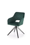 Sedia da pranzo in velluto K535 Verde