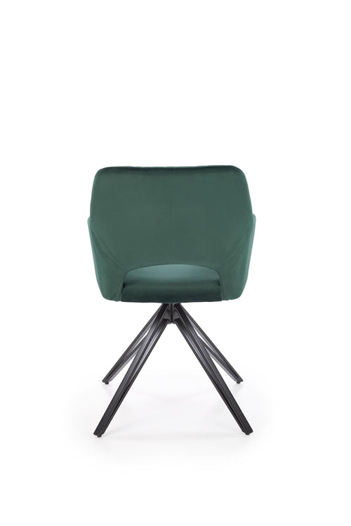 Sedia da pranzo in velluto K535 Verde (1)