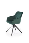 Sedia da pranzo in velluto K535 Verde (3)