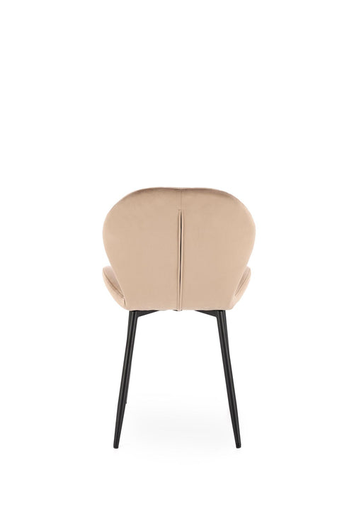 Sedia da pranzo in velluto K538 Beige (1)