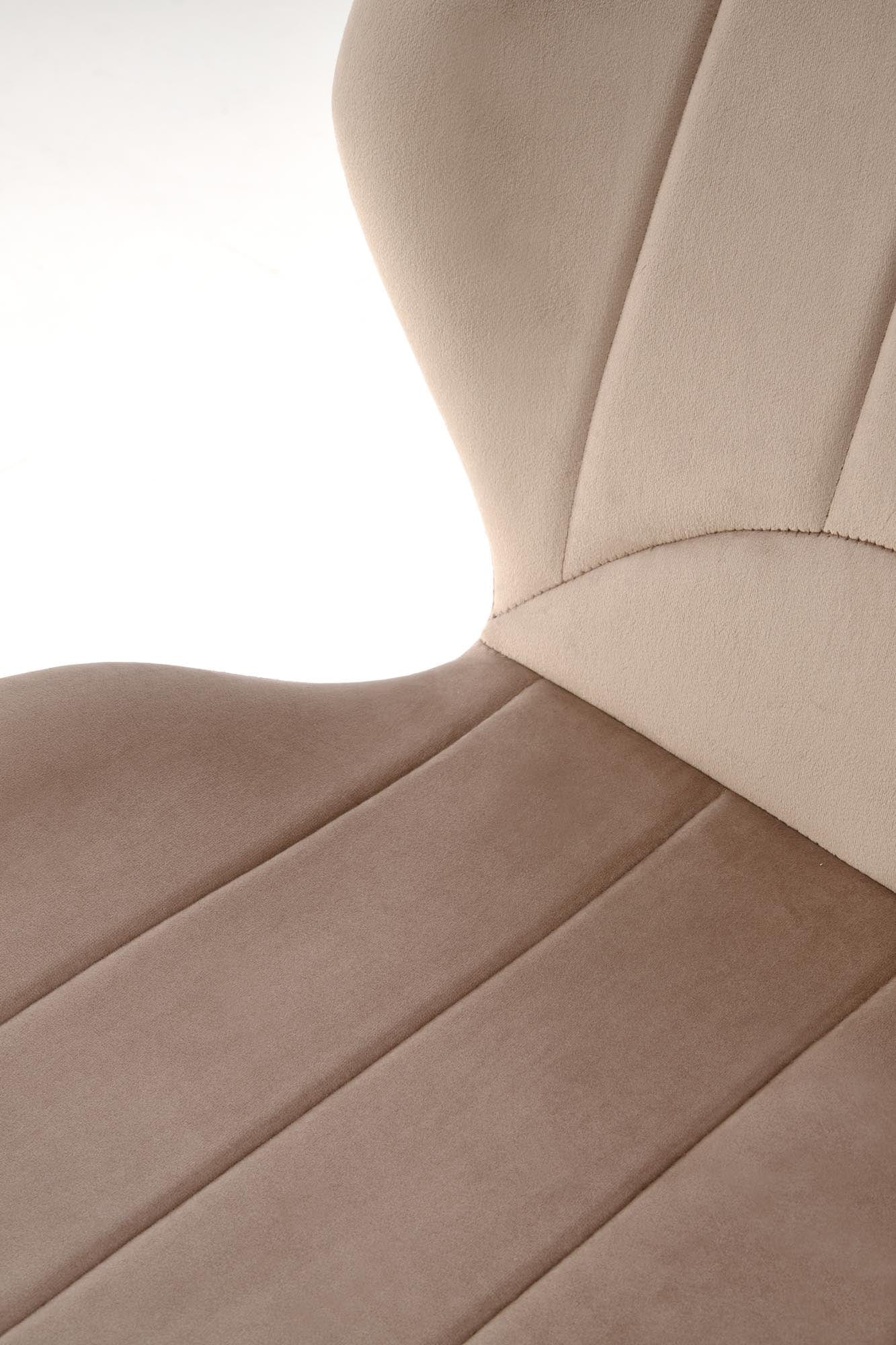 Sedia da pranzo in velluto K538 Beige (7)