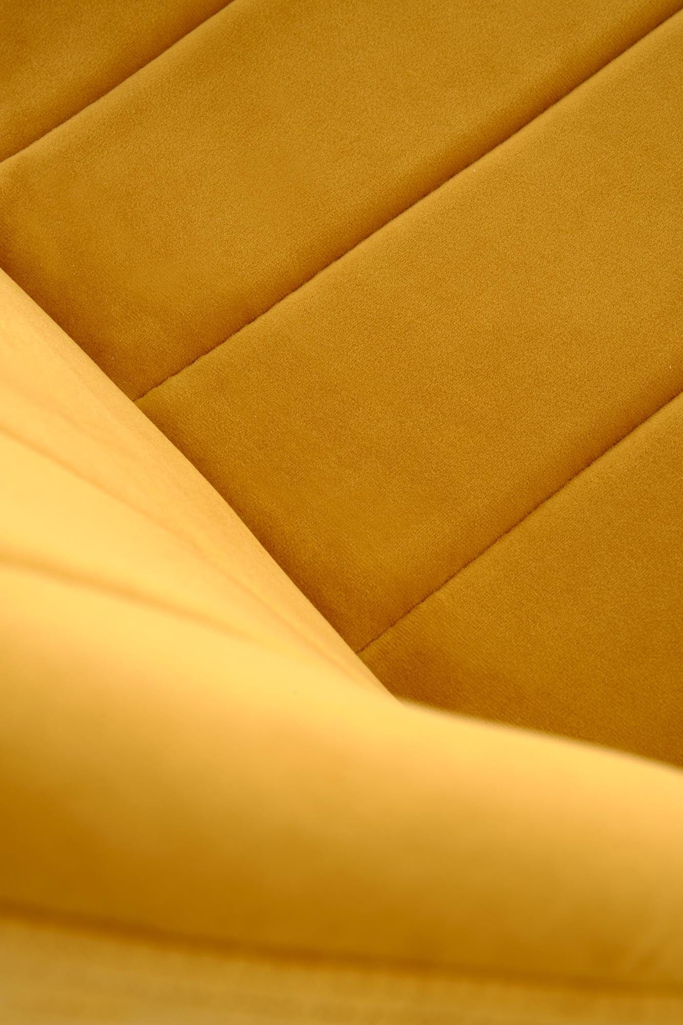 Sedia da pranzo in velluto K538 Giallo (6)