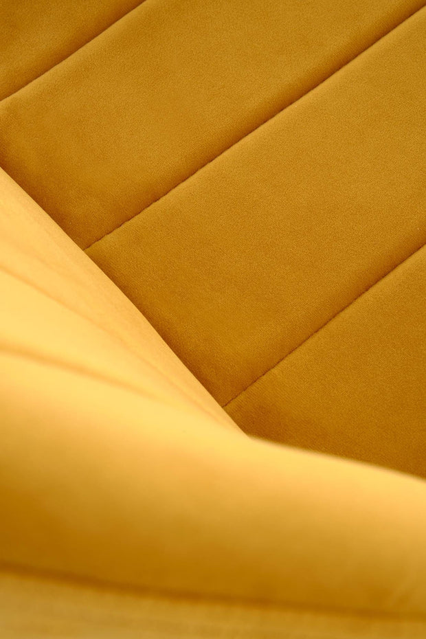 Sedia da pranzo in velluto K538 Giallo (6)