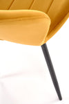 Sedia da pranzo in velluto K538 Giallo (7)