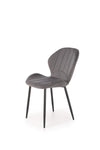 Sedia da pranzo in velluto K538 Grigio (3)