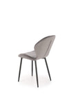 Sedia da pranzo in velluto K538 Grigio (4)