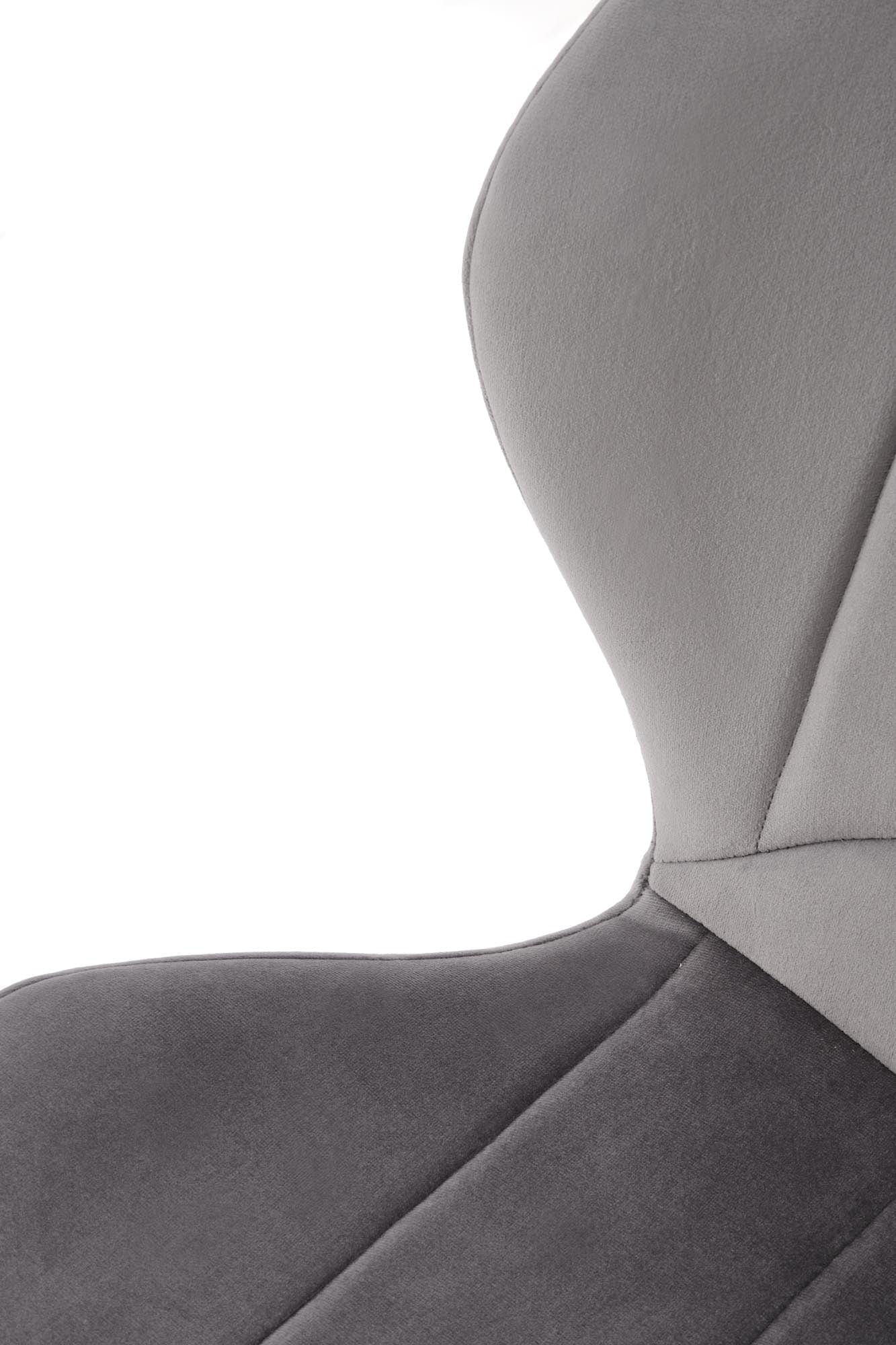 Sedia da pranzo in velluto K538 Grigio (5)