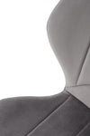 Sedia da pranzo in velluto K538 Grigio (5)