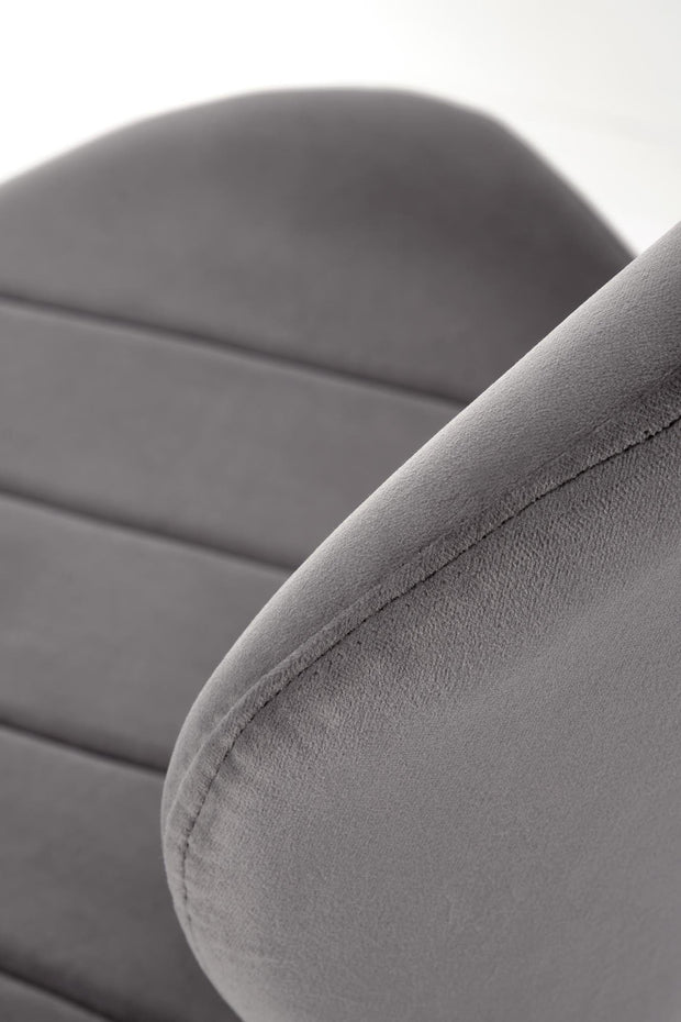 Sedia da pranzo in velluto K538 Grigio (6)