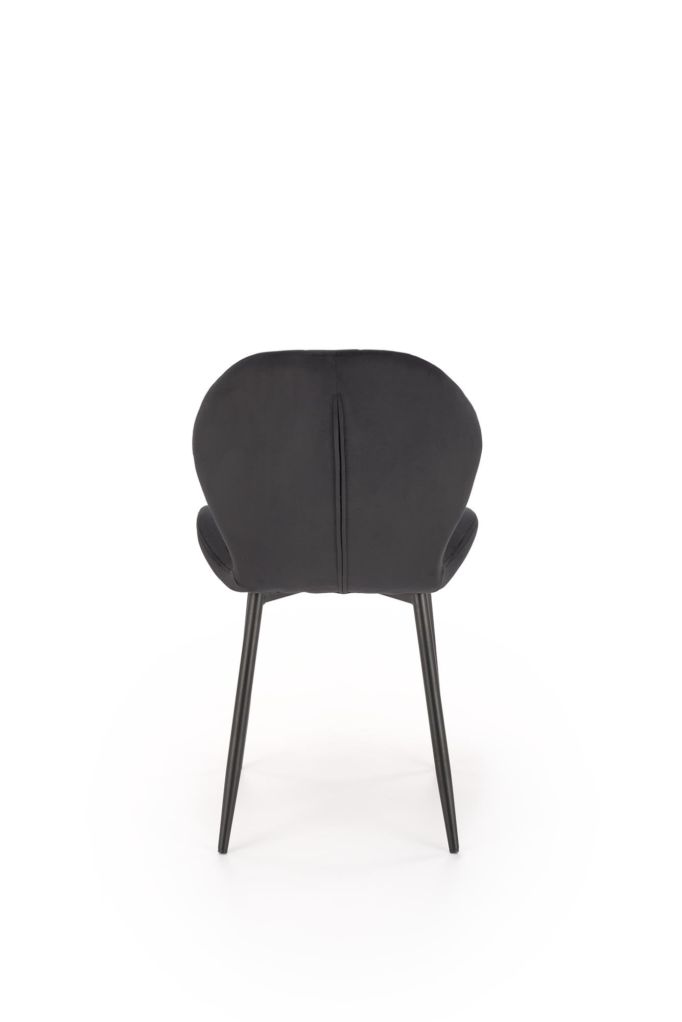 Sedia da pranzo in velluto K538 Nero (1)