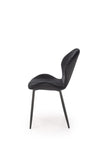 Sedia da pranzo in velluto K538 Nero (2)