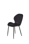 Sedia da pranzo in velluto K538 Nero (3)