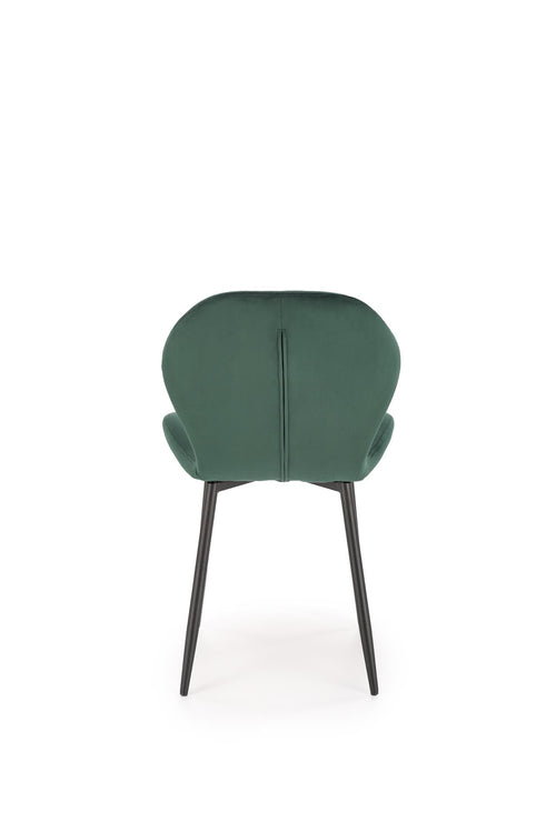 Sedia da pranzo in velluto K538 Verde (1)