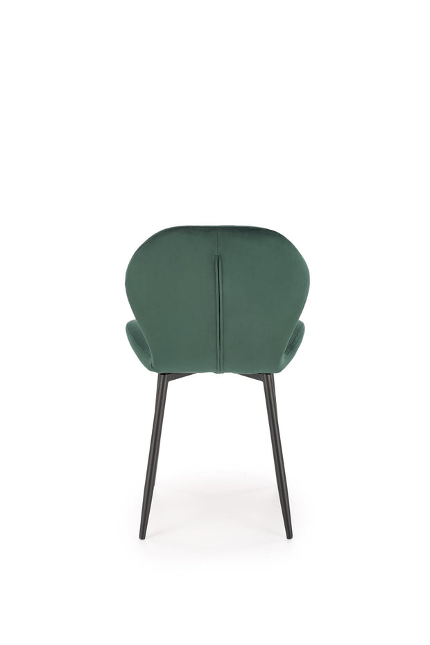 Sedia da pranzo in velluto K538 Verde (1)