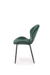 Sedia da pranzo in velluto K538 Verde (2)