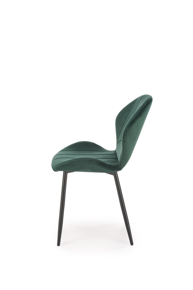 Sedia da pranzo in velluto K538 Verde (2)