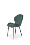 Sedia da pranzo in velluto K538 Verde (3)