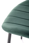 Sedia da pranzo in velluto K538 Verde (5)