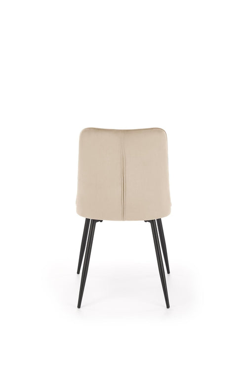 Sedia da pranzo in velluto K539 Beige (1)