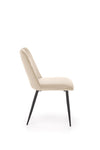 Sedia da pranzo in velluto K539 Beige (2)