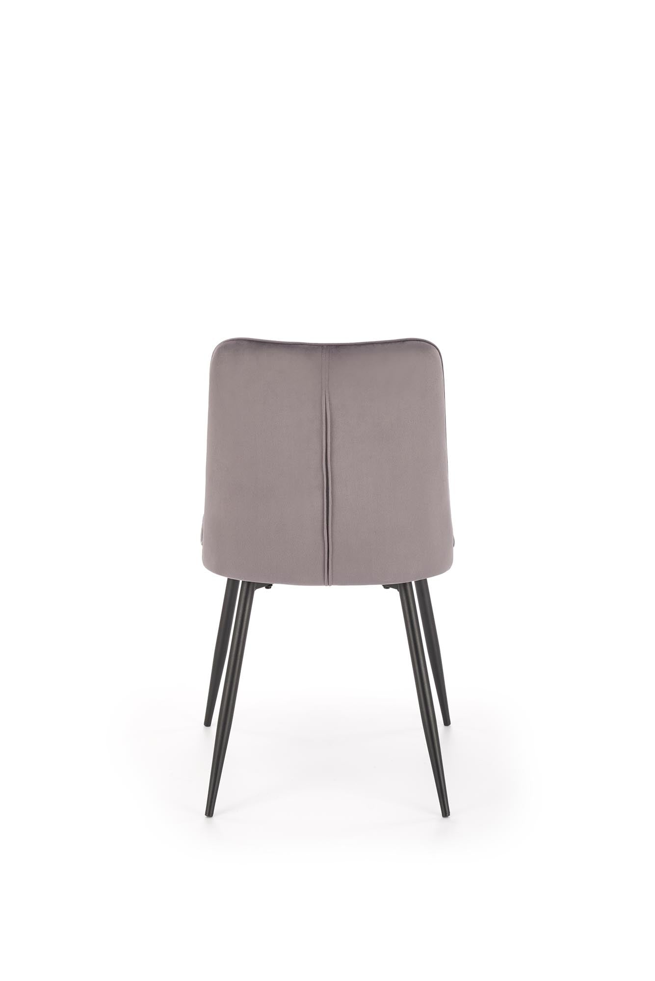 Sedia da pranzo in velluto K539 Grigio (1)