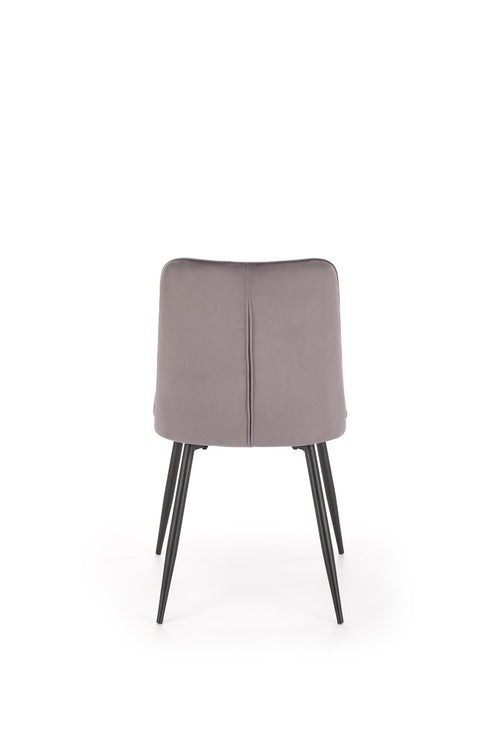 Sedia da pranzo in velluto K539 Grigio (1)
