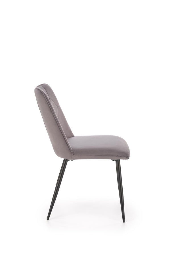 Sedia da pranzo in velluto K539 Grigio (2)