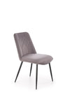 Sedia da pranzo in velluto K539 Grigio (3)