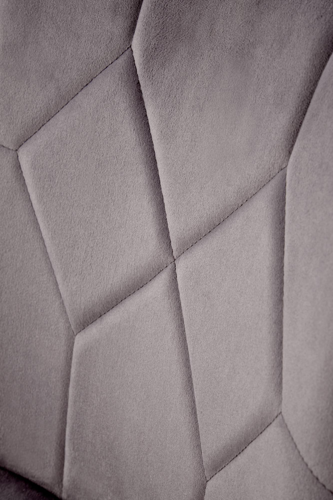 Sedia da pranzo in velluto K539 Grigio (6)