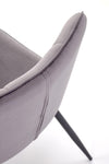 Sedia da pranzo in velluto K539 Grigio (7)