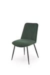 Sedia da pranzo in velluto K539 Verde