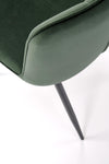 Sedia da pranzo in velluto K539 Verde (6)