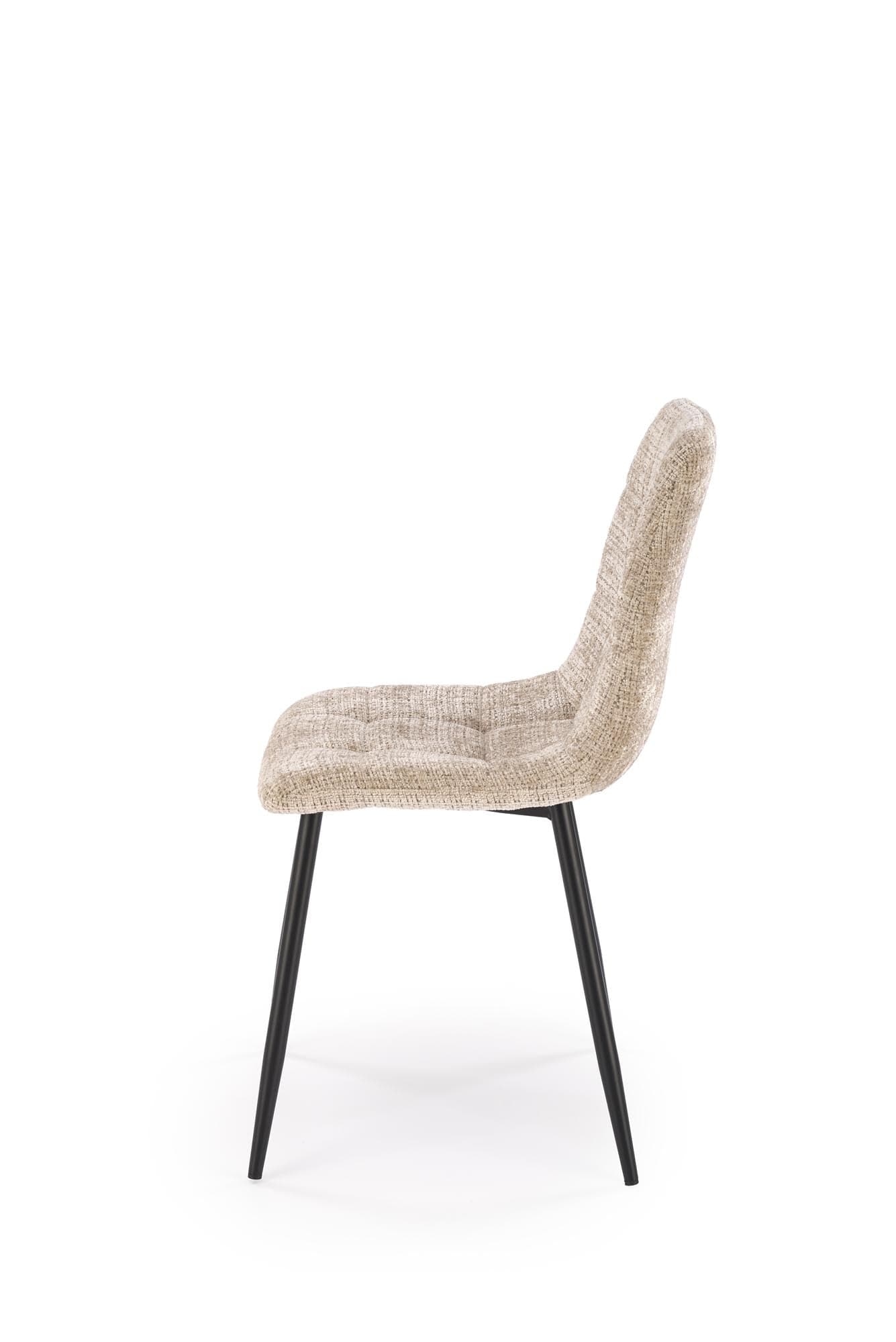 Sedia da pranzo in velluto K547 Beige (2)