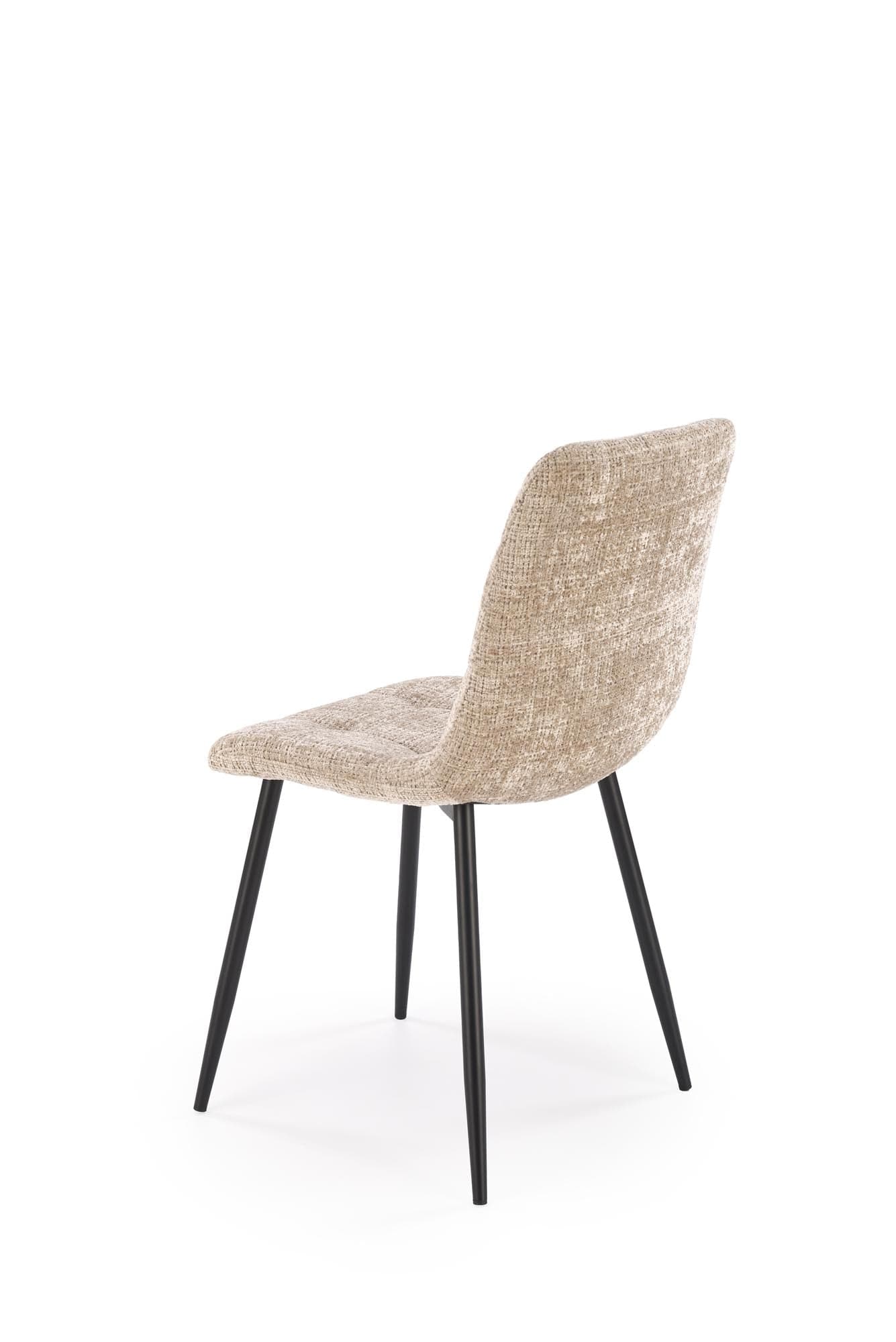 Sedia da pranzo in velluto K547 Beige (4)