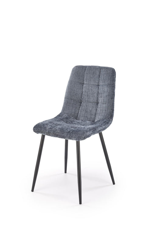 Sedia da pranzo in velluto K547 Grigio