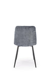 Sedia da pranzo in velluto K547 Grigio (2)