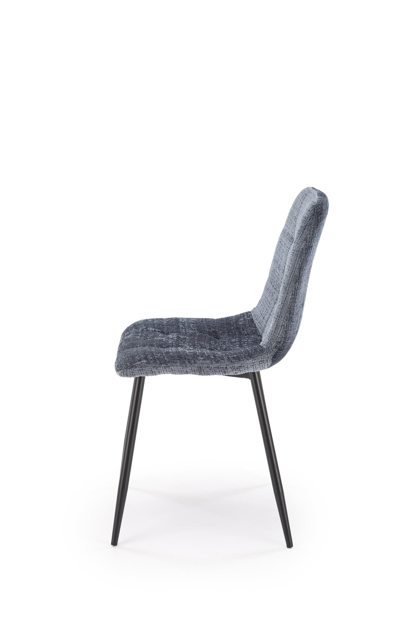 Sedia da pranzo in velluto K547 Grigio (3)