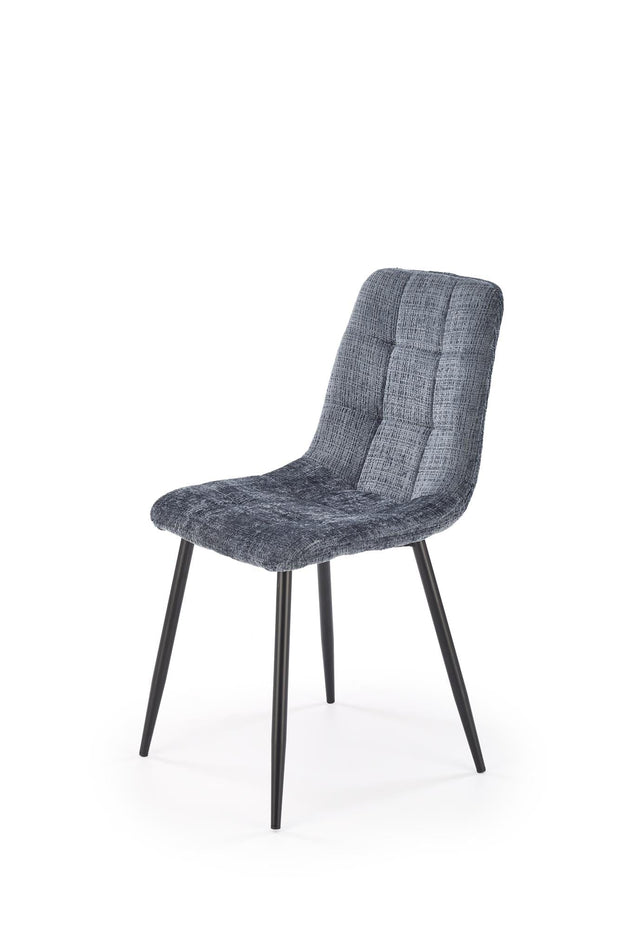 Sedia da pranzo in velluto K547 Grigio (4)