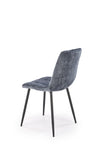 Sedia da pranzo in velluto K547 Grigio (5)