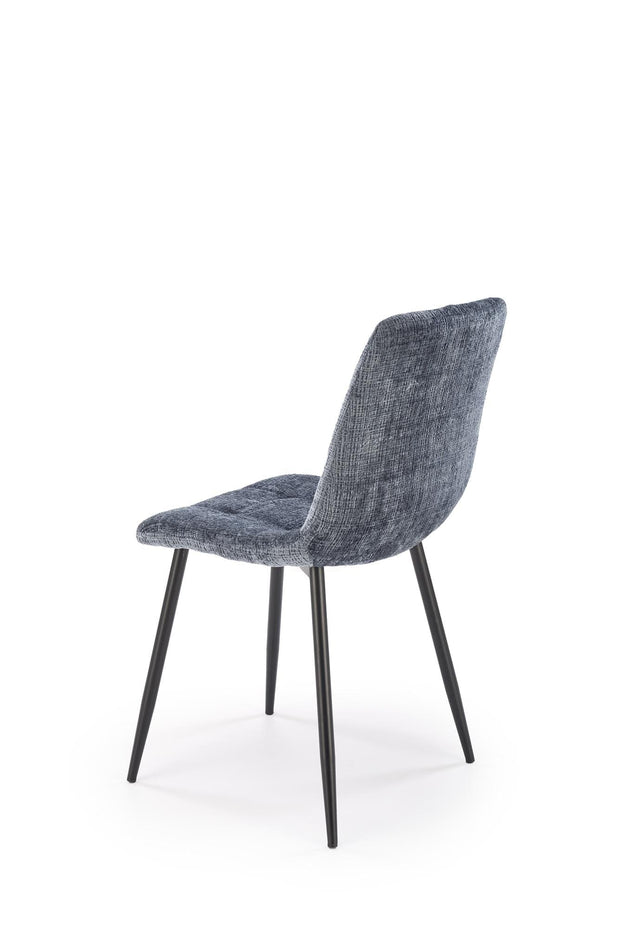 Sedia da pranzo in velluto K547 Grigio (5)