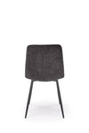 Sedia da pranzo in velluto K547 Nero (1)