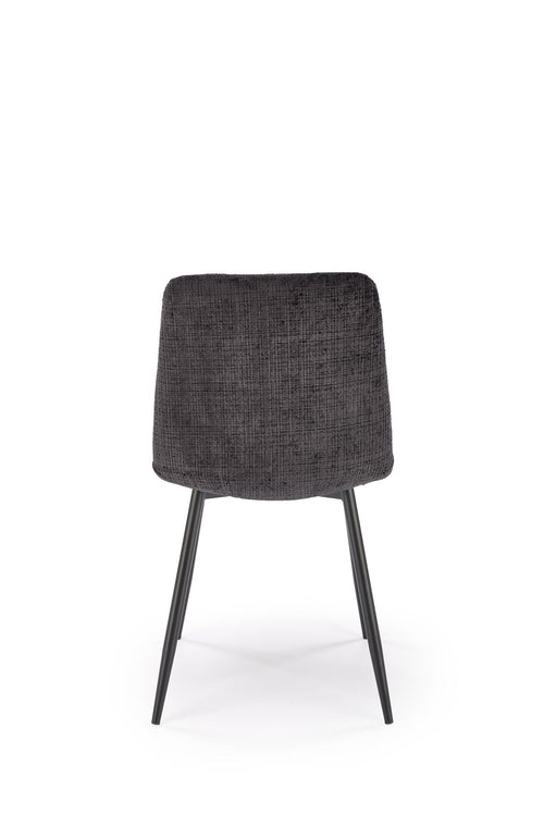 Sedia da pranzo in velluto K547 Nero (1)
